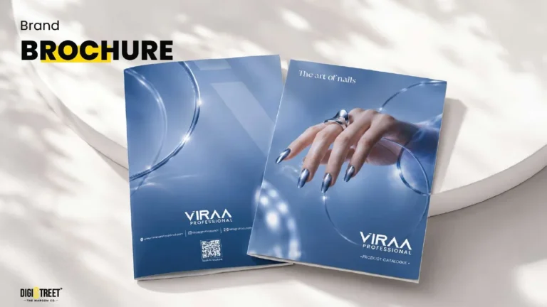 Viraa Professionals: nail care brochure cover — brochure design portfolio