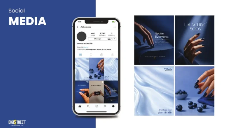 Viraa Professionals: nail care product social campaign — social media creative portfolio