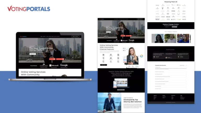 Voting Portals: responsive website portfolio — website design portfolio