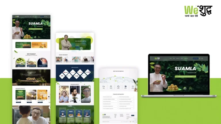 WeShuddh Suamla: responsive website portfolio — website design portfolio
