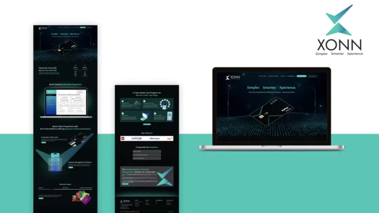 Xonn: responsive website portfolio — website design portfolio