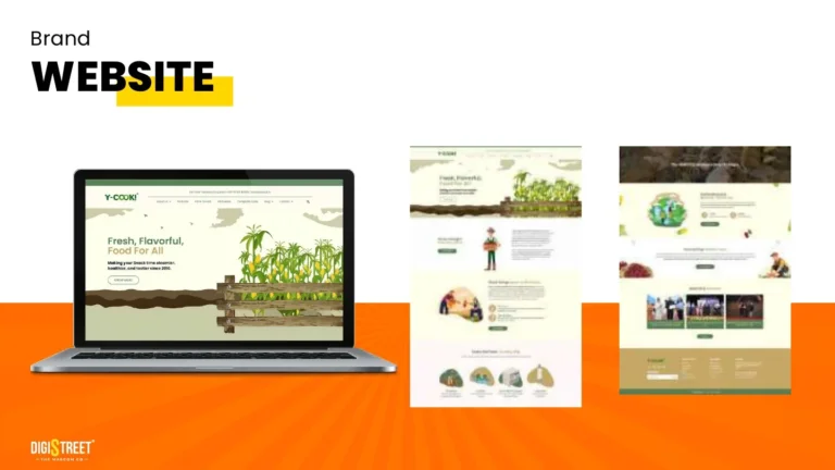 YCook: food business website — website design portfolio