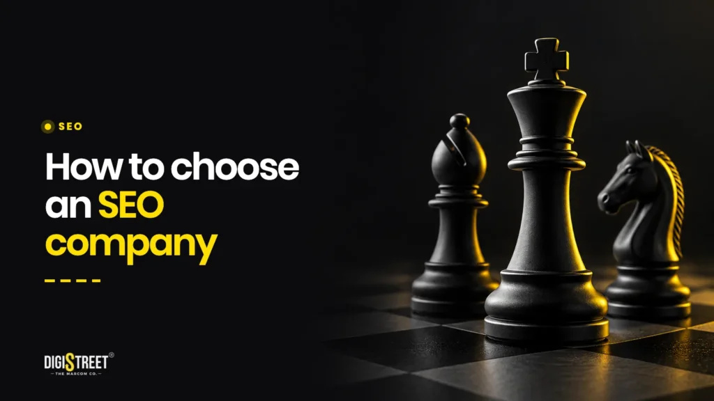 How to choose an SEO company: DigiStreet Media blog cover