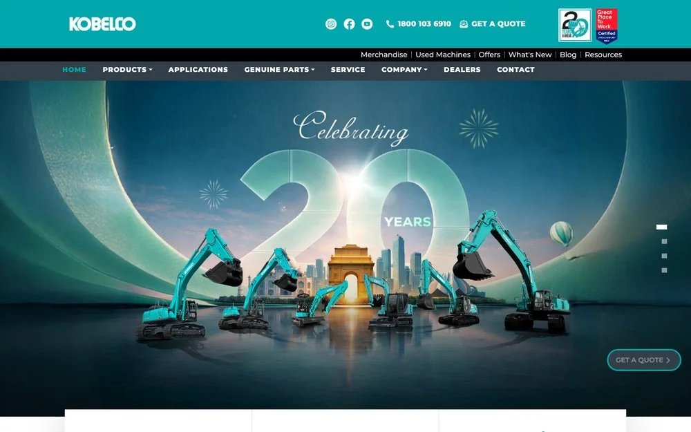 Kobelco India: The Indian arm of the Japanese construction equipment maker.