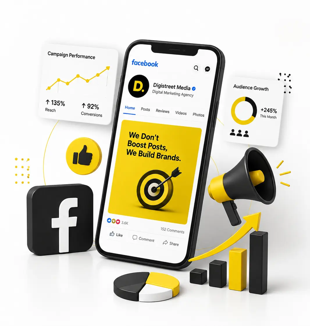 Why DigiStreet Media for Facebook Marketing — building Facebook funnels rather than boosting posts