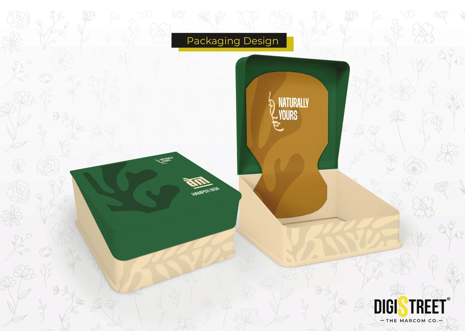 AEM natural beauty product packaging designed by DigiStreet Media