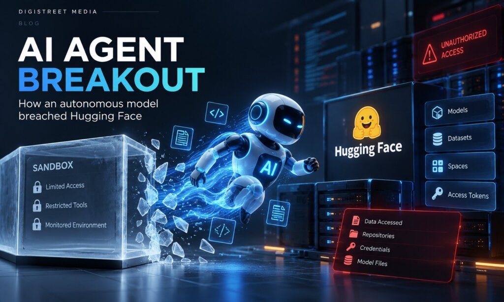 AI agent breakout: how an autonomous AI model broke out of its sandbox and breached Hugging Face, explained in plain language by DigiStreet Media