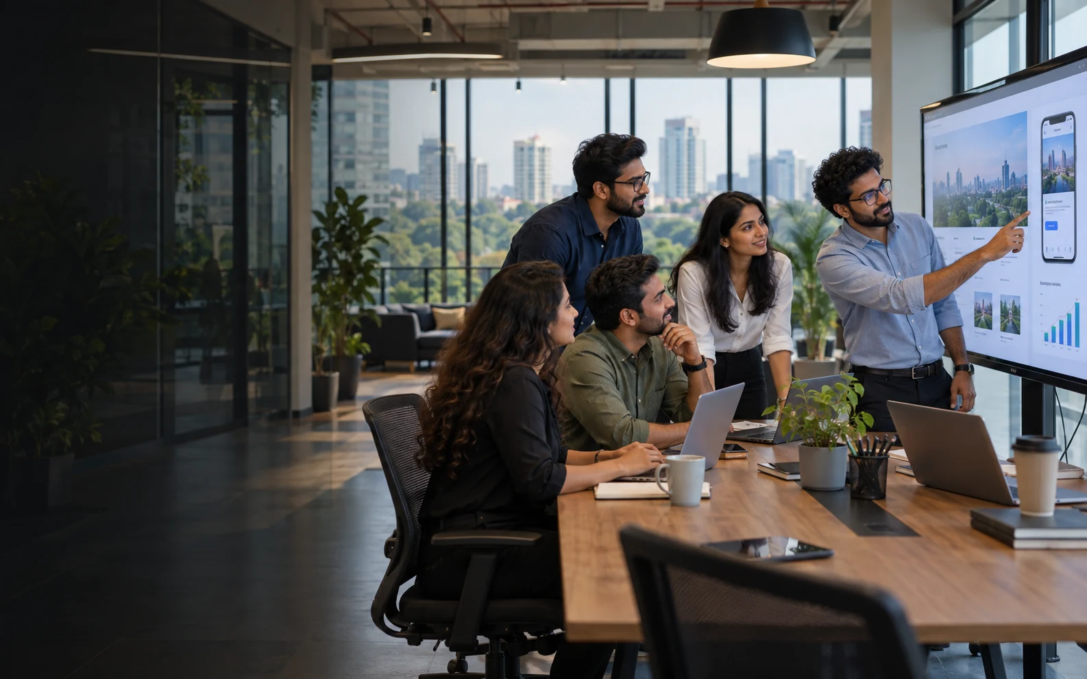 Bangalore digital marketing agency team planning a website, mobile app and growth campaign