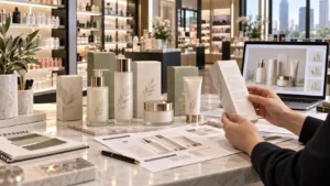 Brand packaging design for beauty brands entering the US retail market