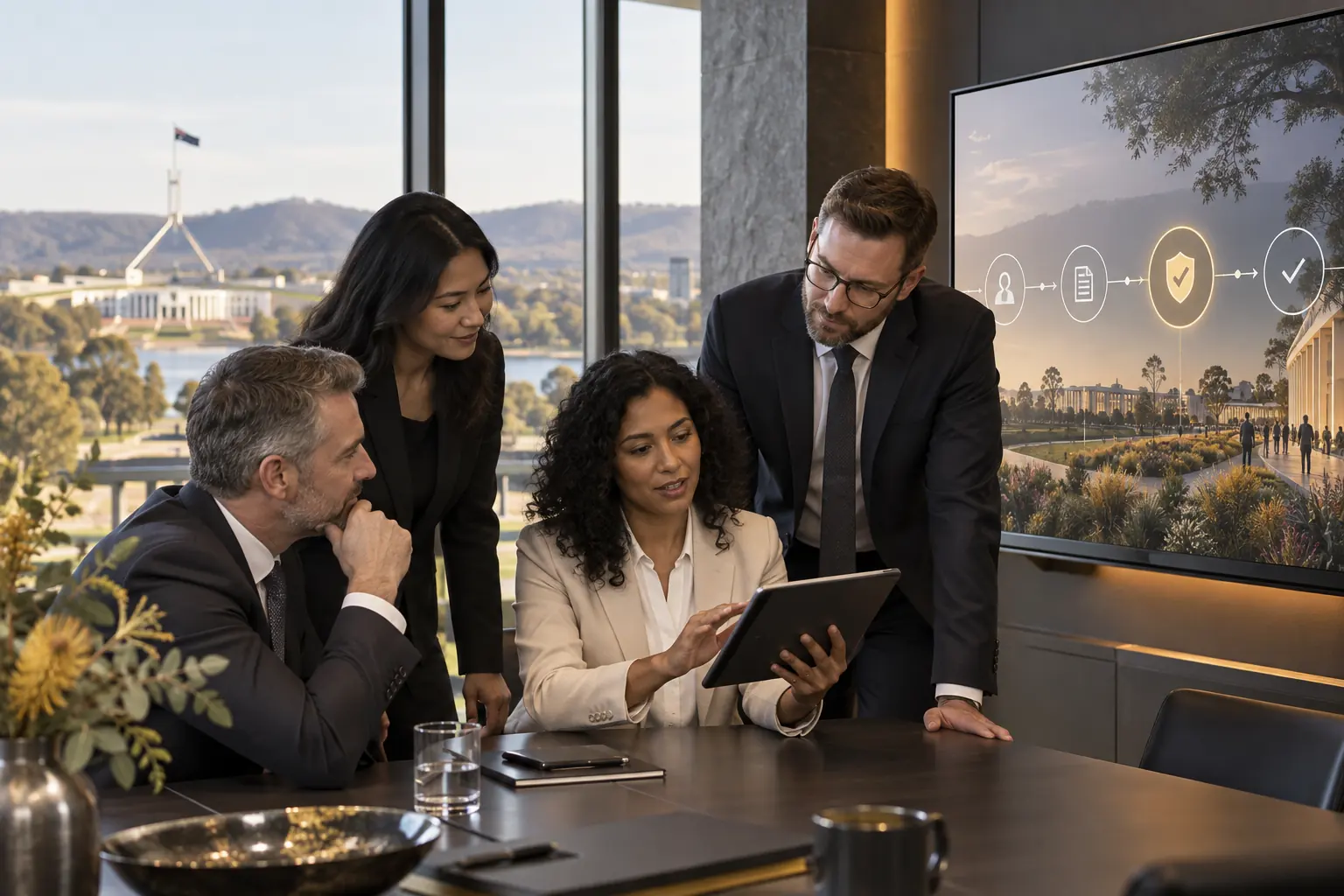Canberra government and professional services digital experience concept