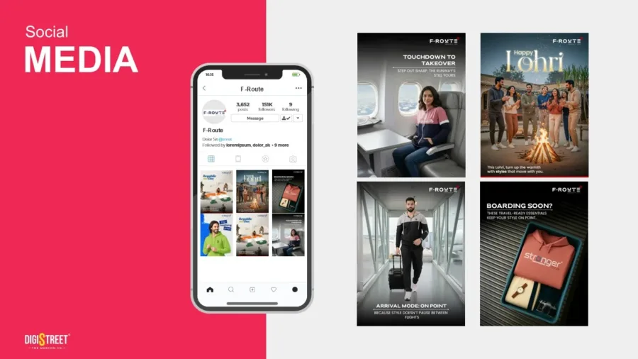 F-Route — Social media & creative work showcase