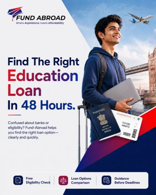 Fund Abroad — 48-hour education loan campaign creative