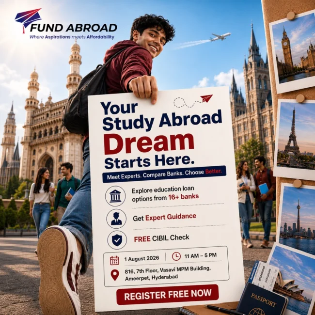 Fund Abroad — Hyderabad loan mela campaign creative