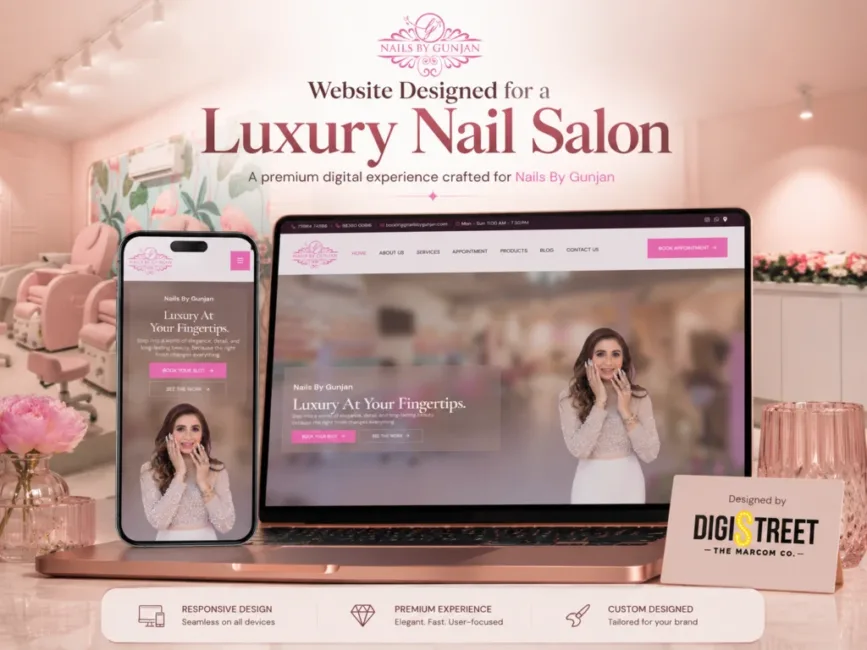 Nails By Gunjan — Website redesign for a beauty & nail brand