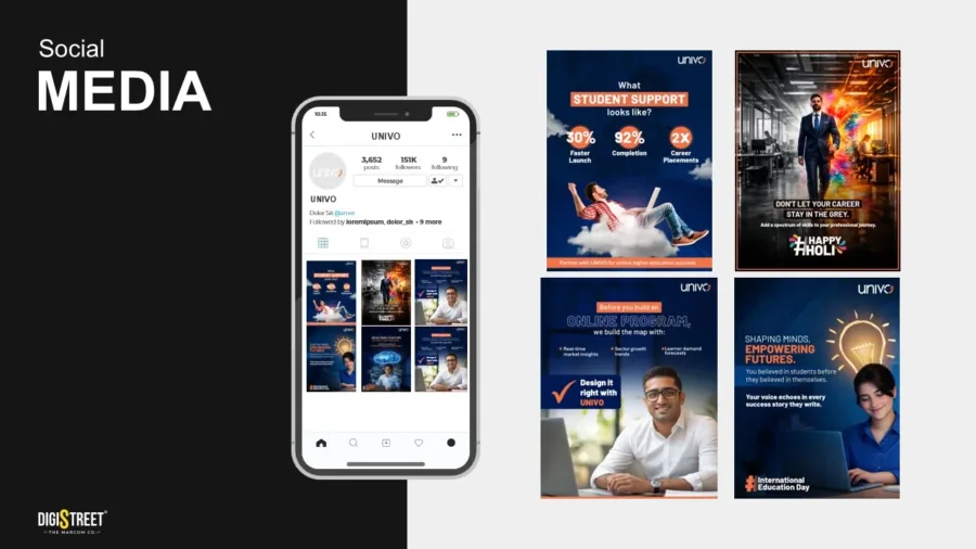 UNIVO — Social media & creative work showcase