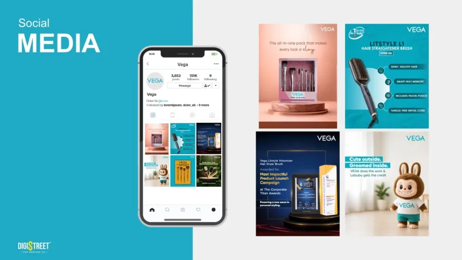 Vega — Social media & creative work showcase