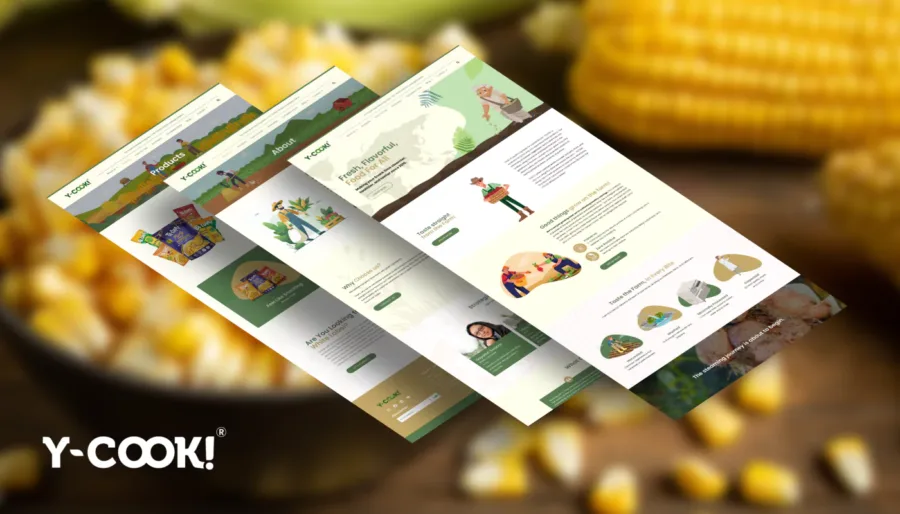 Y-Cook food brand digital marketing work