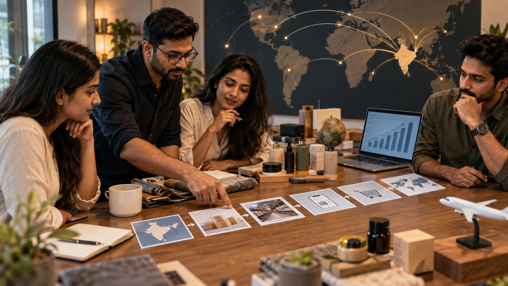 Indian D2C team planning a phased cross-border ecommerce expansion strategy