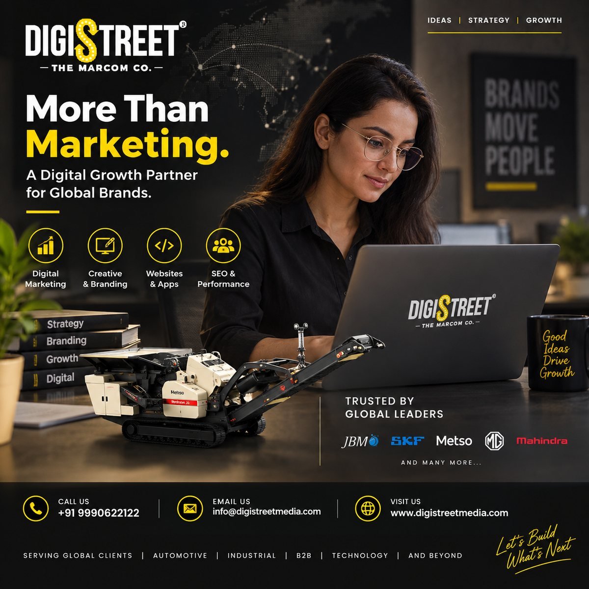 DigiStreet Media digital marketing agency serving global brands including JBM, SKF, Metso, MG and Mahindra