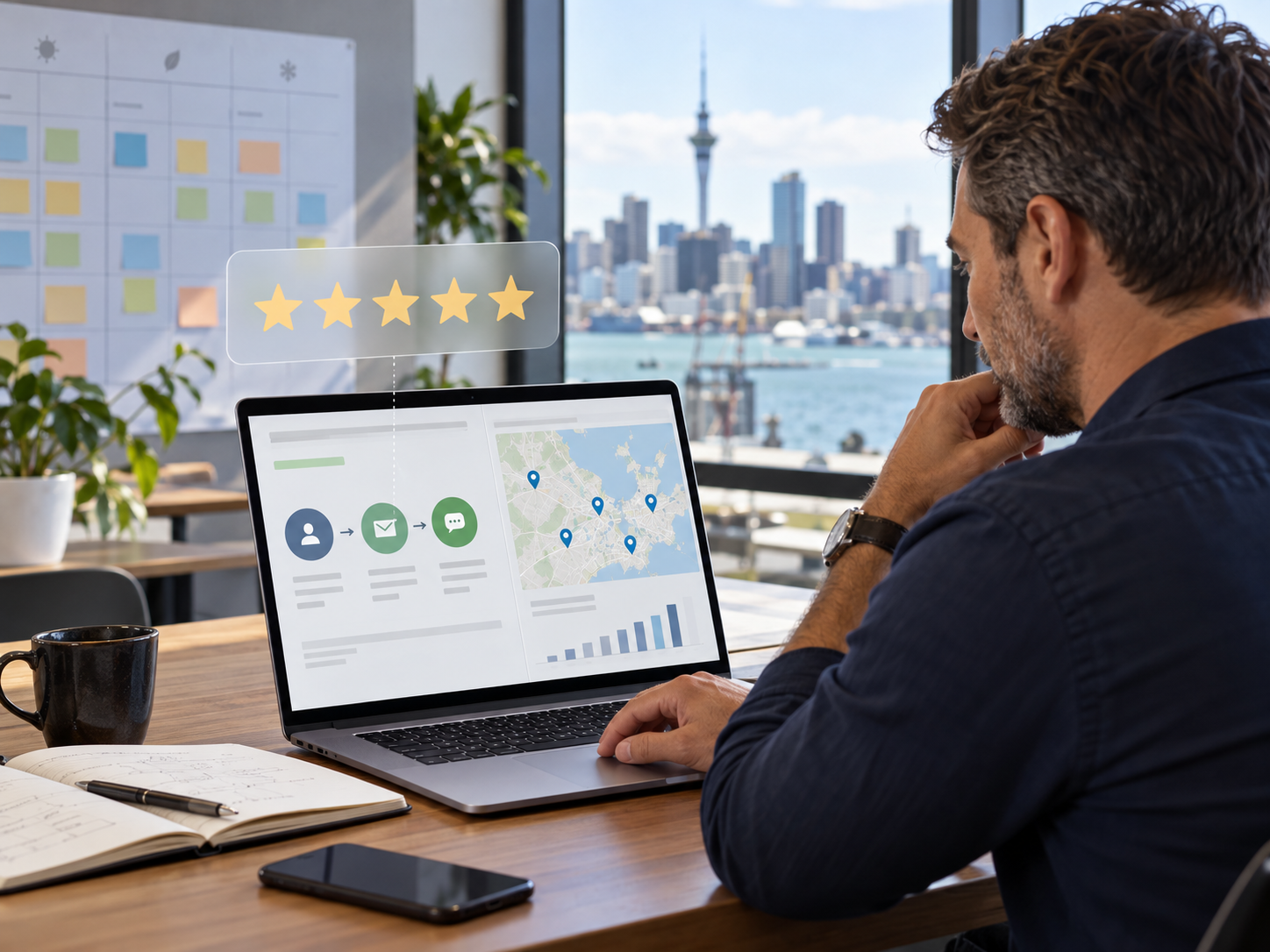Auckland business building reviews to improve local map pack visibility