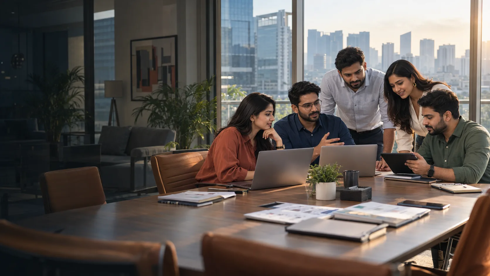 Gurugram digital marketing agency team planning a B2B website, app and campaign