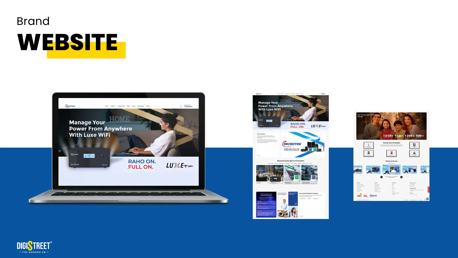 Halonix — Lighting website presentation from DigiStreet Media's real work portfolio