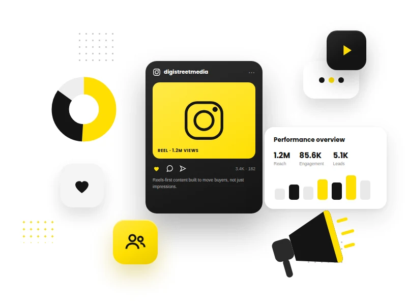 Instagram Marketing Services strategy and Reels programme by DigiStreet Media