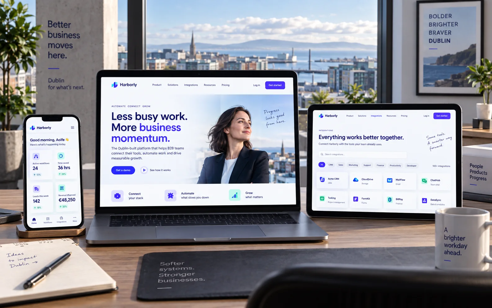 Dublin B2B SaaS platform digital work relevant to Ireland businesses
