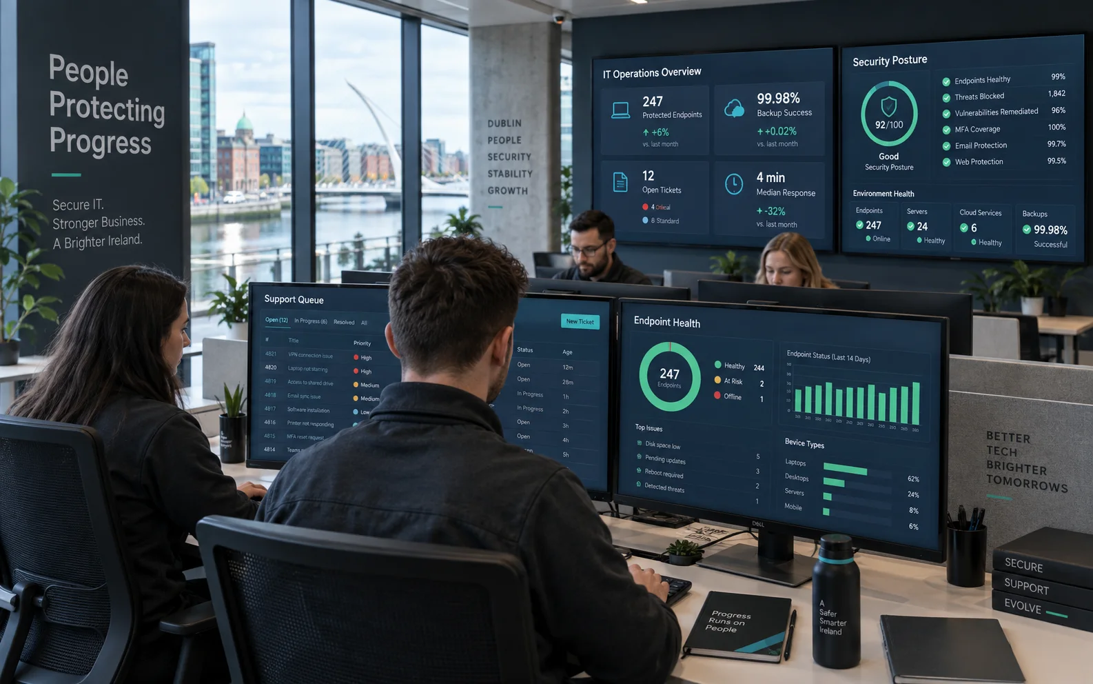 Managed IT operations digital work relevant to Ireland businesses
