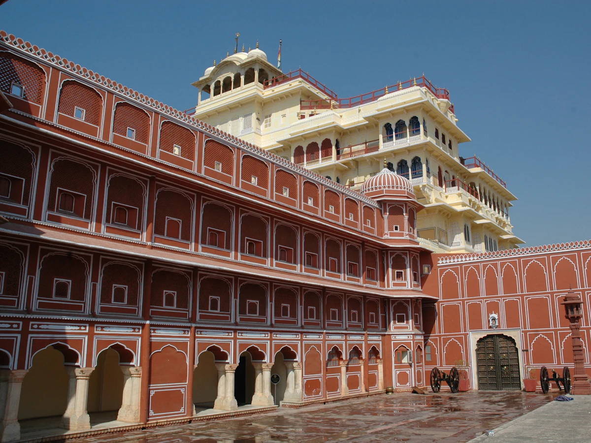 City Palace courtyard in Jaipur, heritage architecture of the Pink City