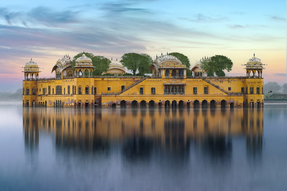 Jal Mahal palace on Man Sagar Lake, Jaipur tourism and hospitality