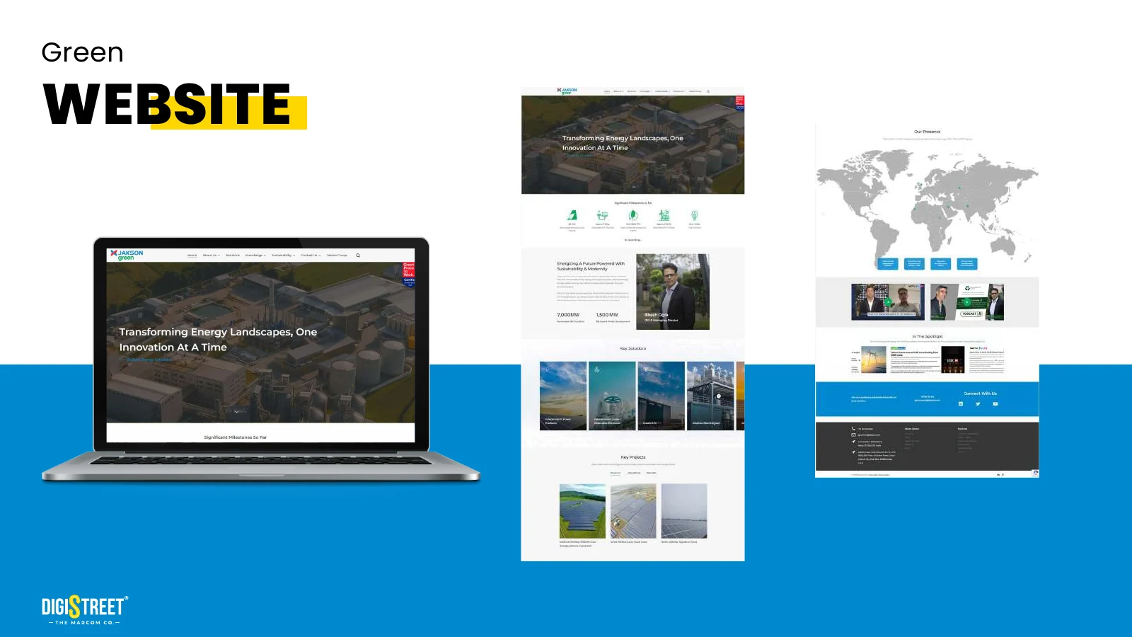 Jakson Green — Energy website presentation from DigiStreet Media's real work portfolio