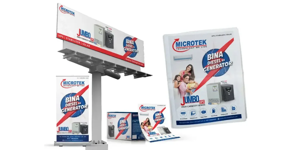 Microtek product creative from DigiStreet Media’s client portfolio