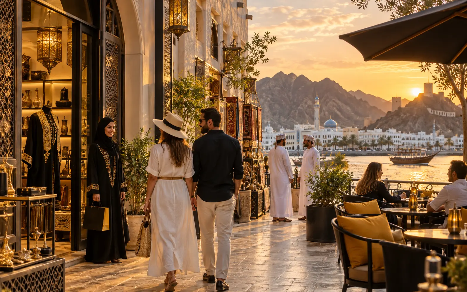 Oman tourism and retail setting representing seasonal digital marketing opportunities