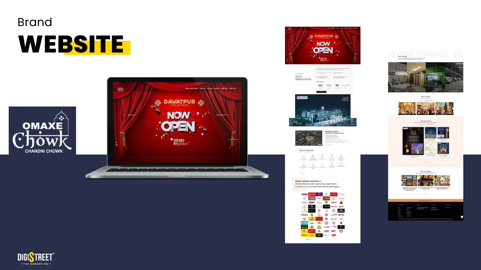 Omaxe Chowk — Property website presentation from DigiStreet Media's real work portfolio