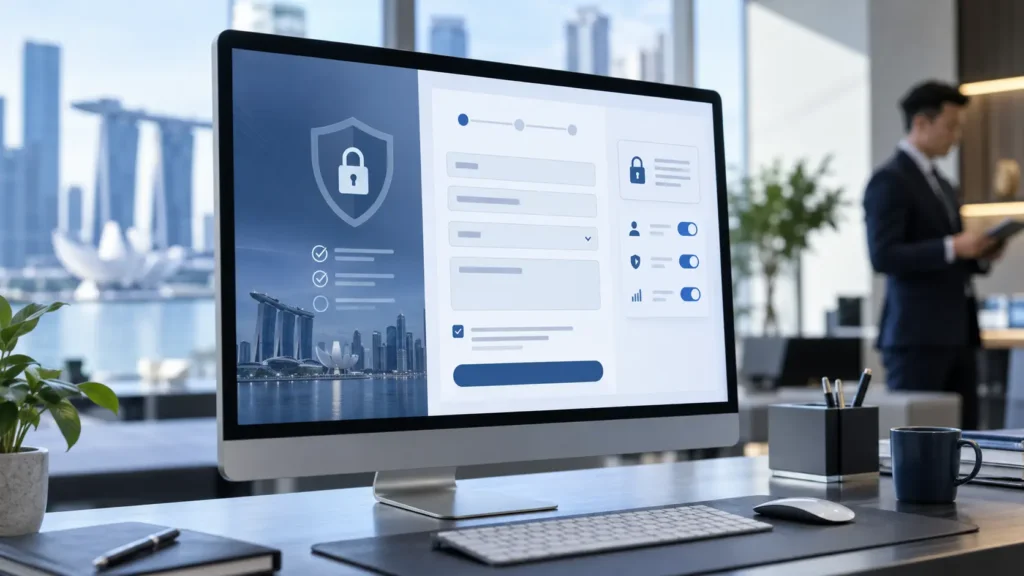 PDPA compliant financial website security Singapore