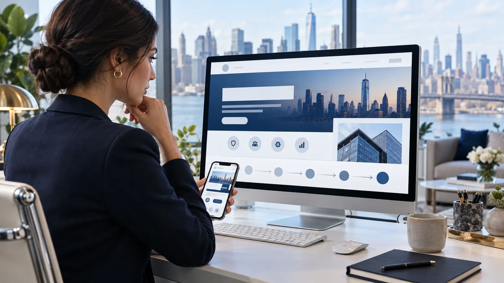 Professional services lead generation landing page for New York firms