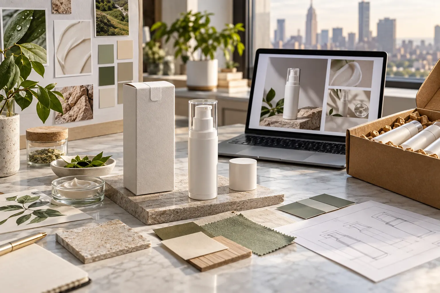 Skincare packaging design and US market entry planning for beauty brands