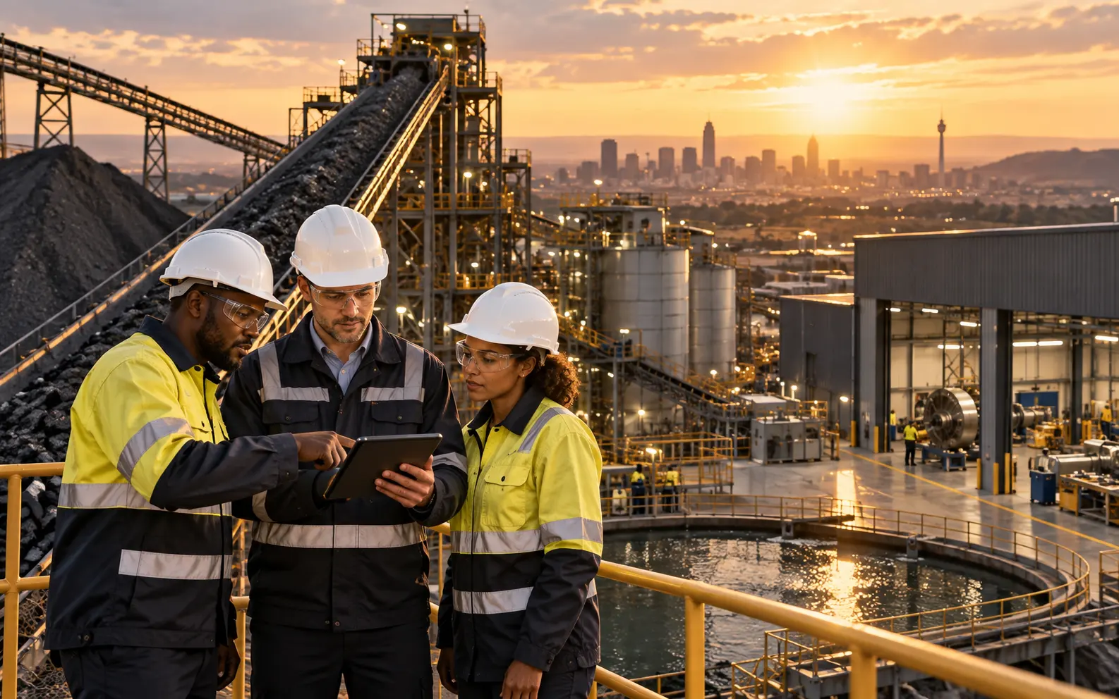 Digital marketing concept for South African mining manufacturing and logistics businesses