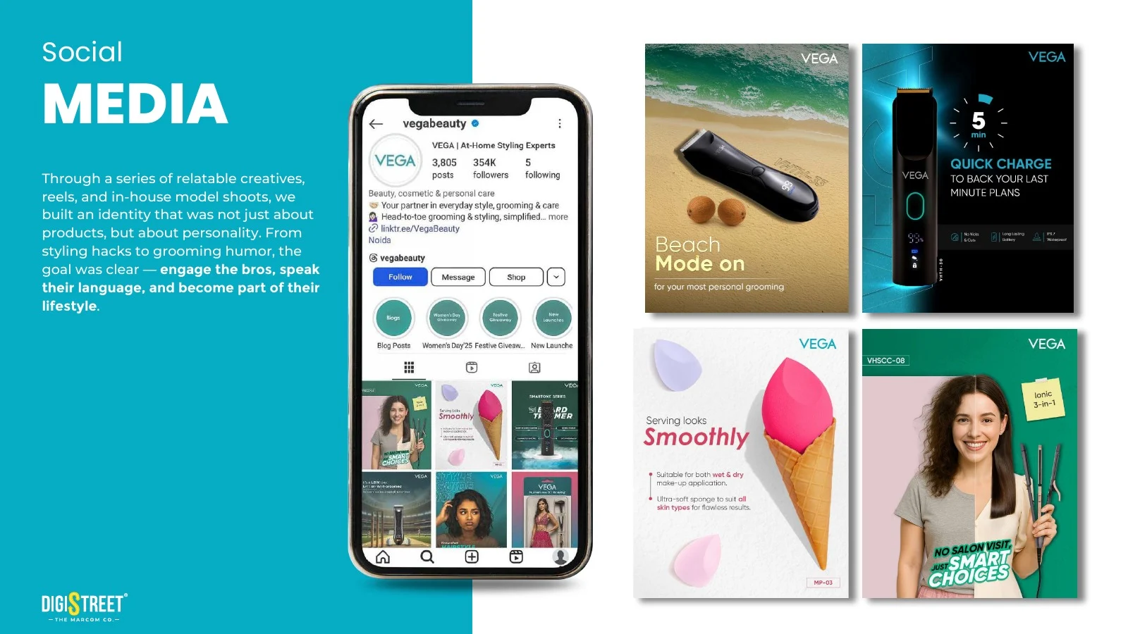 VEGA consumer social media creative by DigiStreet Media
