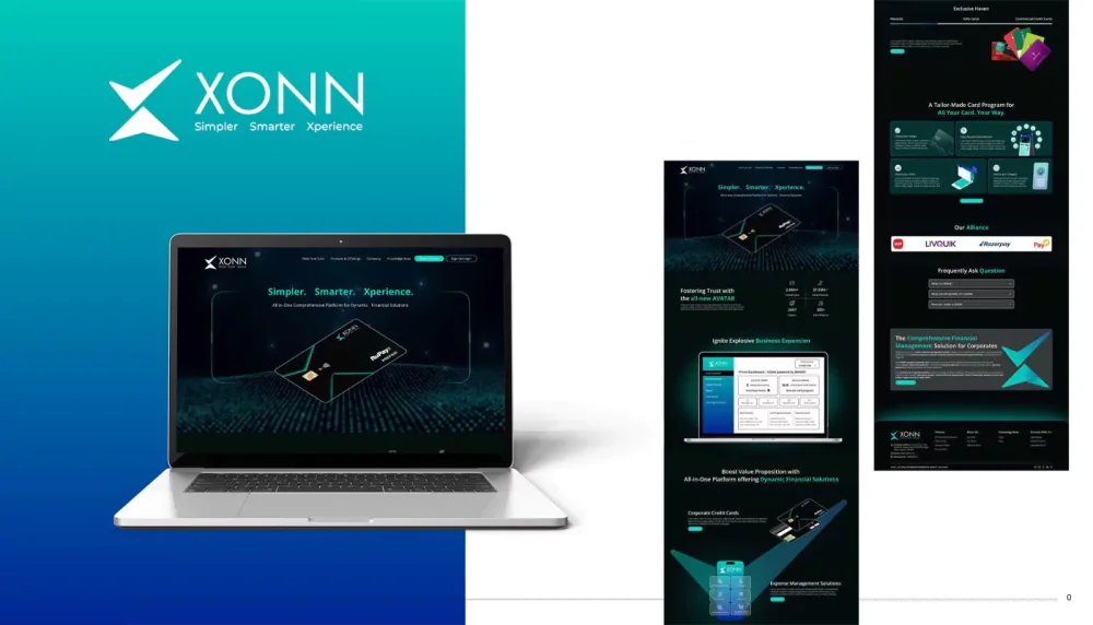 Xonn website design from DigiStreet Media’s client portfolio