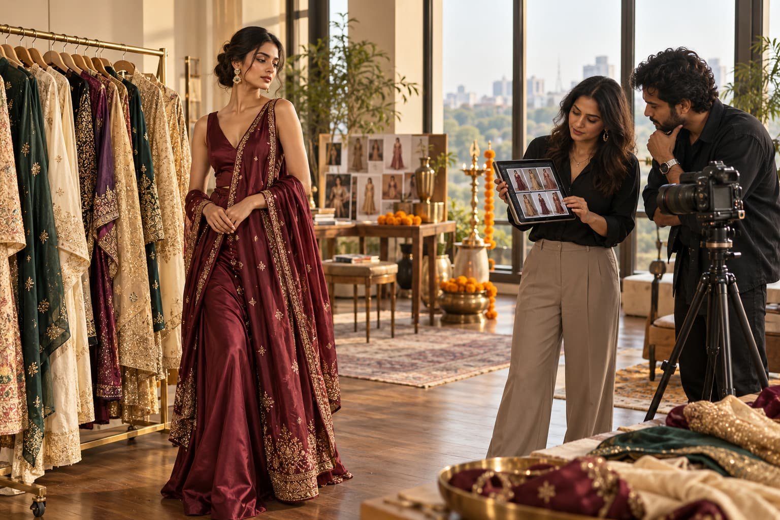 Delhi festive fashion campaign shoot