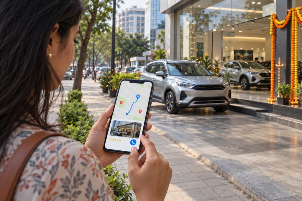 Pune Diwali Map Finds Nearby Showroom