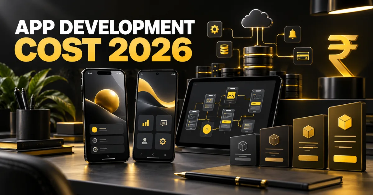 App development cost in India 2026 with mobile platforms, backend systems and package tiers
