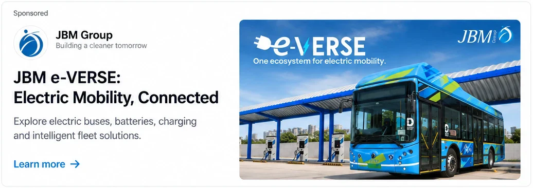 Commercial EV maker: ChatGPT sponsored card for an electric mobility campaign, October 2026.