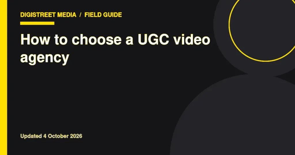How to choose a UGC video agency featured image