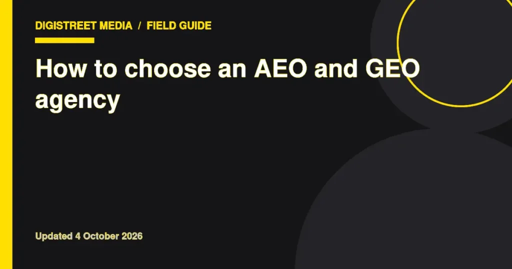 How to choose an AEO and GEO agency featured image