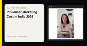 Pigeon baby care influencer marketing campaign shown in a phone frame