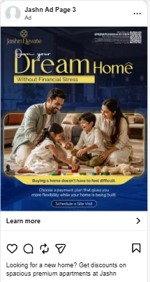 Jashn Realty: Smart payment plan ad