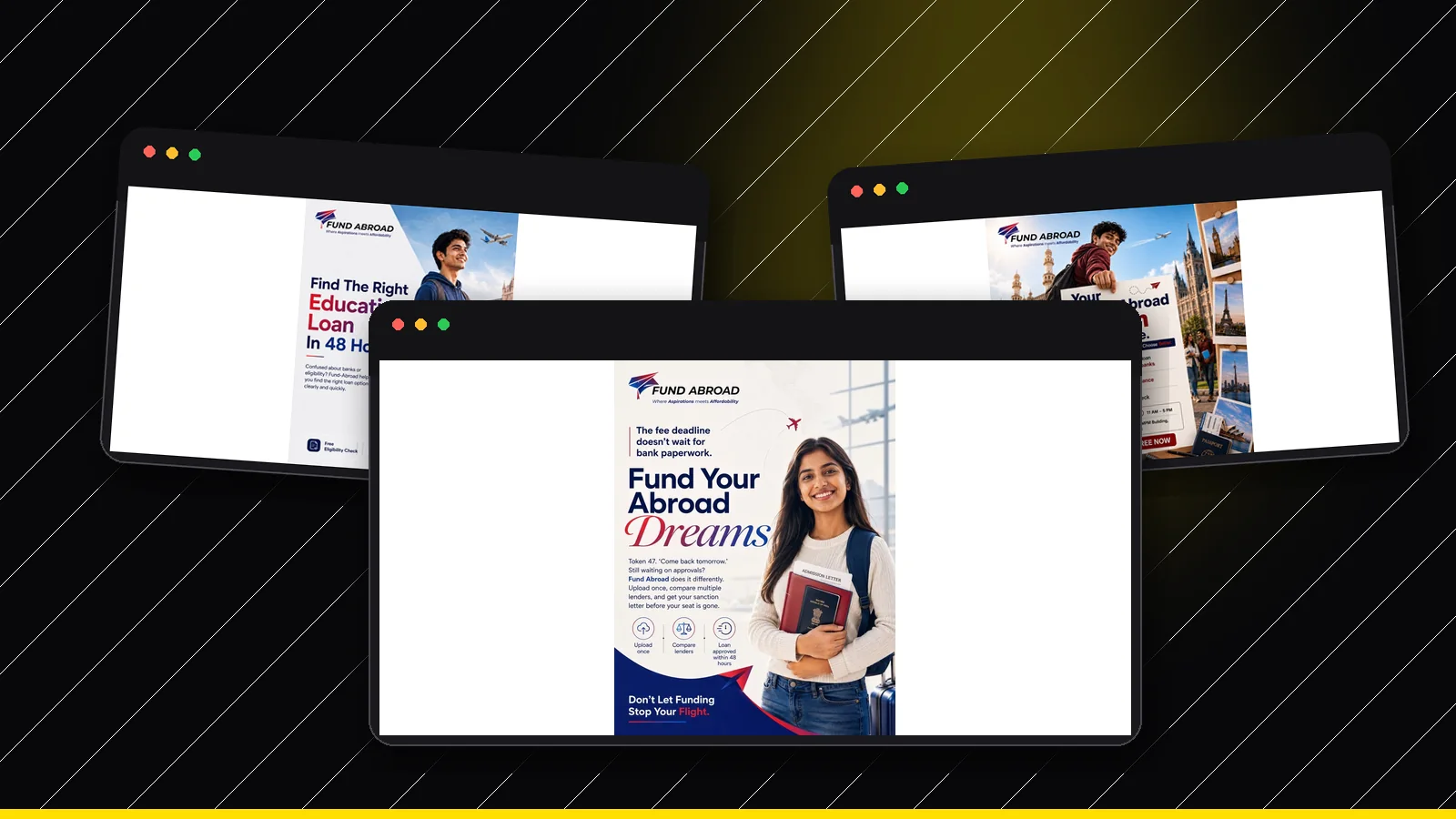 Fund Abroad, Fund Abroad, Fund Abroad real DigiStreet client work